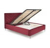 Posteľ MODULO 160 - korpus, Bordo Monolith 59
