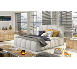 Posteľ Edvige + drevený rošt. + pridať. plyn. + kontakt. 140x200 Mäkká 17 1