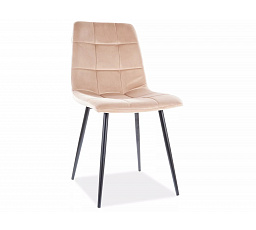 Jedálenská stolička MILA Velvet, béžová Bluvel 28