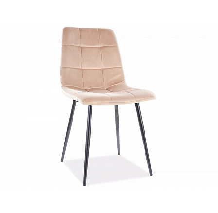 Jedálenská stolička MILA Velvet, béžová Bluvel 28