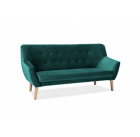 Pohovka NORDIC 3 Velvet, zelená Bluvel 78/buk Pohovka NORDIC 3 Velvet, zelená Bluvel 78/buk