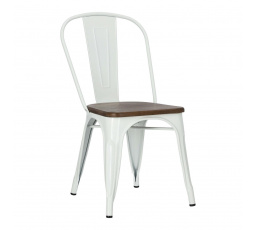 Stolička Paris Wood biela borovica orech