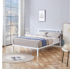 Kovová posteľ 120x200 biela LM2-FXJG