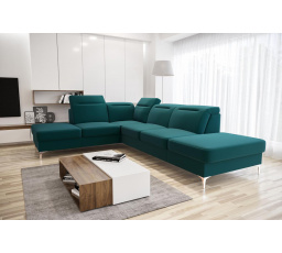 Rohová sedacia súprava OSLO 295x220 - zelená, ľavá