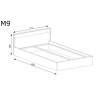 Posteľ MEDIOLAN M9 140 Natural Hikora