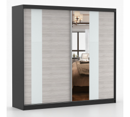 Šatní skriňa MULTI 32 - 233 cm, Čierna/Kathult