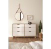 Komoda Iker 711, jackson hickory/biela