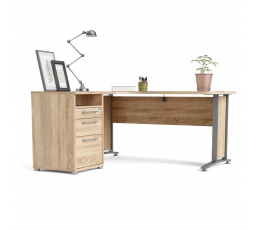 Písací stôl OFFICE 80400/44, Dub sonoma/Sivá
