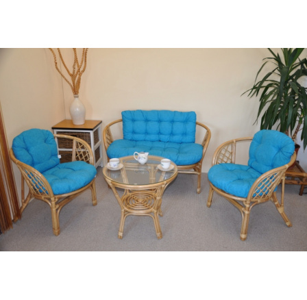 Vankúše pre Bahama set veľký kompletný tyrkysový