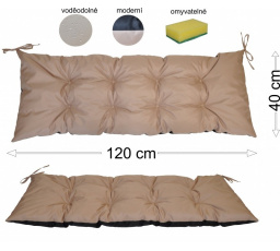 Podsedák 120x40 béžový vodeodolný