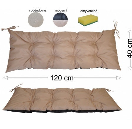 Podsedák 120x40 béžový vodeodolný