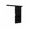 Posuvné dvere na stenu MILOU 86 Black+Black Lacobel