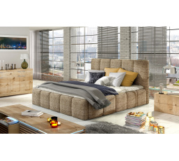 Posteľ Edvige + drevený rošt. + pridať. štát. + kontakt. 140x200 Berlín 03 1