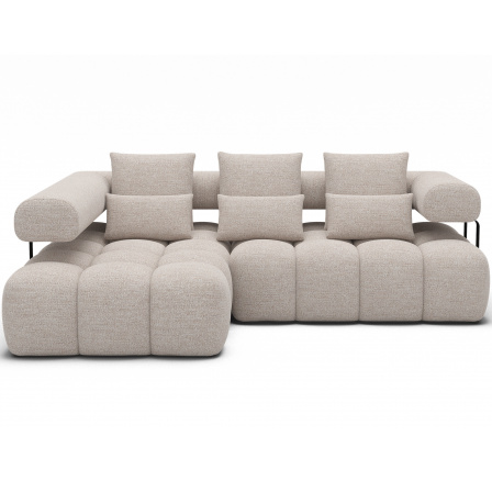 Sedacia súprava LEVVI - ľavá, Bazalt 18