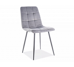 Jedálenská stolička MILA Velvet, sivá Bluvel 14