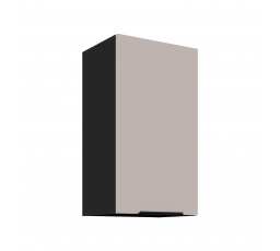 Horná skrinka ARONA - 40 G-72 1F, Čierna mat/Kašmír