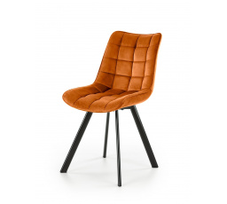 Jedálenská stolička K332 VELVET, Škoricová/ Bluvel 4215/Čierna
