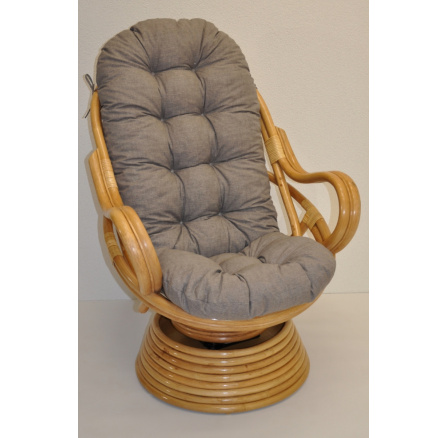 Vankúš na kreslo Swivel sivé zvýraznenia