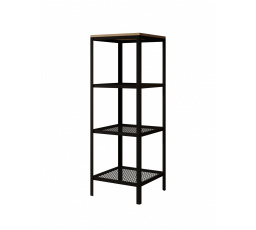 Regál Reli Čierny+Sonoma