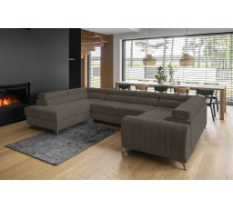 Rohová sedacia súprava v tvare U LOUIS, Vero 18 ľavá