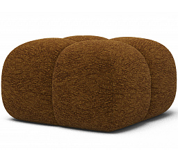 Čalúnený puf Covio, hnedý ženilkový Kendell 22 85x52