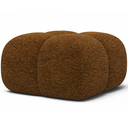 Čalúnený puf Covio, hnedý ženilkový Kendell 22 85x52