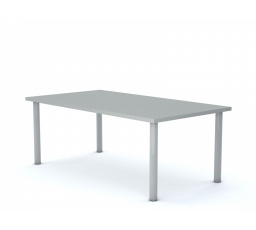 Školská lavica CLASSIC obdĺžnik 1200x750, sivý rám/sivá doska veľkosť 6