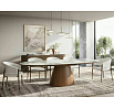 STÔL MAROCCO KERAMICKÝ BIELY PANDORO / ORECH 160(200)X90
