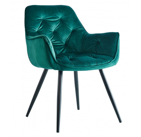 Stolička velvet zelená HF-058
