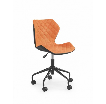 Detská stolička MATRIX /čierna+oranžová